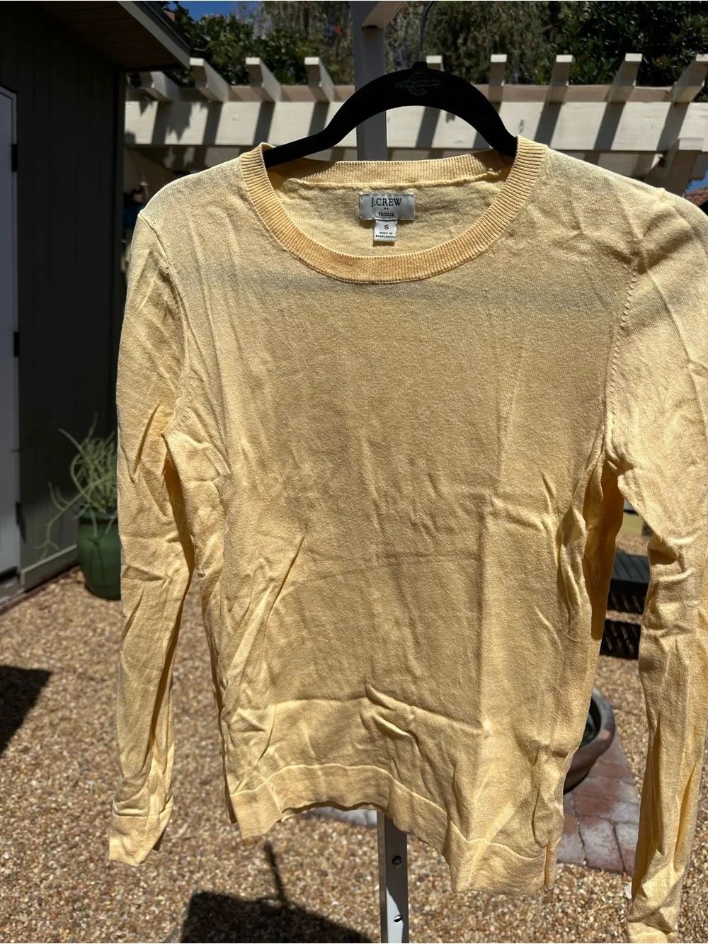 J. Crew Women’s Crewneck Sweater in Pale Yellow